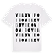 White t-shirt med Vibo ordlek t-shirt