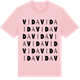 Pink Cotton t-shirt med Vida ordlek t-shirt