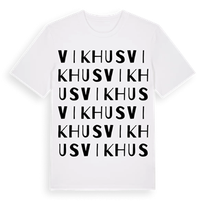 Vikhus ordlek t-shirt – ekologisk bomull t-shirt från Pinshirt