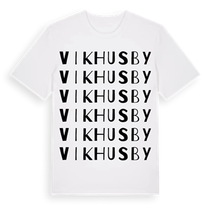 Vikhus by ordlek t-shirt – ekologisk bomull t-shirt från Pinshirt