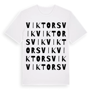 Viktorsvik ordlek t-shirt – ekologisk bomull t-shirt från Pinshirt