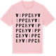 Pink Cotton t-shirt med Vippeby ordlek t-shirt