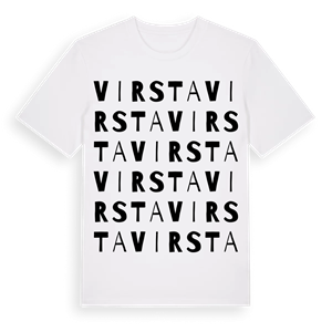 Virsta ordlek t-shirt – ekologisk bomull t-shirt från Pinshirt