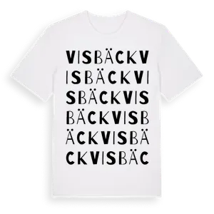 Visbäck ordlek t-shirt – ekologisk bomull t-shirt från Pinshirt