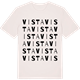 Vintage White t-shirt med Vista ordlek t-shirt
