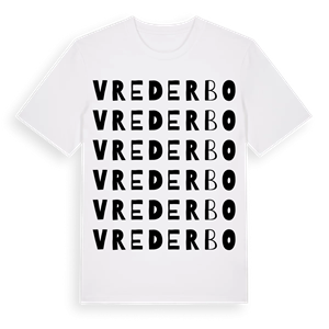 Vrederbo ordlek t-shirt – ekologisk bomull t-shirt från Pinshirt