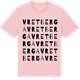 Pink Cotton t-shirt med Vretberga ordlek t-shirt