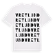 White t-shirt med Vretlund ordlek t-shirt
