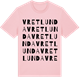 Pink Cotton t-shirt med Vretlunda ordlek t-shirt