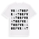 White t-shirt med Vriatorp ordlek t-shirt