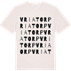Vintage White t-shirt med Vriatorp ordlek t-shirt