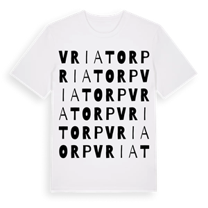 Vriatorp ordlek t-shirt – ekologisk bomull t-shirt från Pinshirt