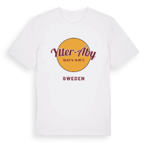 Ytter-Åby cirkel t-shirt – ekologisk bomull t-shirt från Pinshirt
