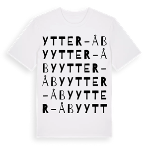 Ytter-Åby ordlek t-shirt – ekologisk bomull t-shirt från Pinshirt