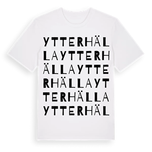 Ytterhälla ordlek t-shirt – ekologisk bomull t-shirt från Pinshirt