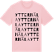 Pink Cotton t-shirt med Ytternäla ordlek t-shirt