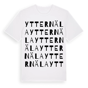 Ytternäla ordlek t-shirt – ekologisk bomull t-shirt från Pinshirt