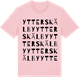 Pink Cotton t-shirt med Ytterskälby ordlek t-shirt