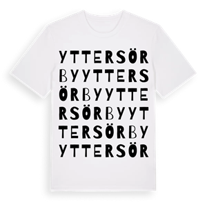 Yttersörby ordlek t-shirt – ekologisk bomull t-shirt från Pinshirt