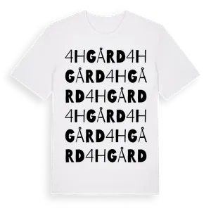 4H Gård ordlek t-shirt – ekologisk bomull t-shirt från Pinshirt