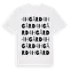 White t-shirt med 4H Gård ordlek t-shirt