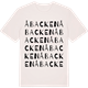 Vintage White t-shirt med Åbacken ordlek t-shirt