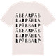 Vintage White t-shirt med Äbbarp ordlek t-shirt