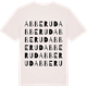 Vintage White t-shirt med Abberud ordlek t-shirt