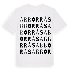 Abborrås ordlek t-shirt – ekologisk bomull t-shirt från Pinshirt