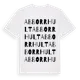White t-shirt med Abborrhult ordlek t-shirt