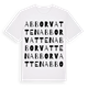 Abborvatten ordlek t-shirt