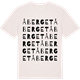 Vintage White t-shirt med Åberget ordlek t-shirt