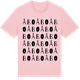 Pink Cotton t-shirt med Åbo ordlek t-shirt