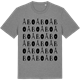 Mid Heather Gray t-shirt med Åbo ordlek t-shirt