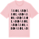 Pink Cotton t-shirt med Åboland ordlek t-shirt
