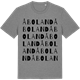 Mid Heather Gray t-shirt med Åboland ordlek t-shirt