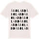 Vintage White t-shirt med Åboland ordlek t-shirt