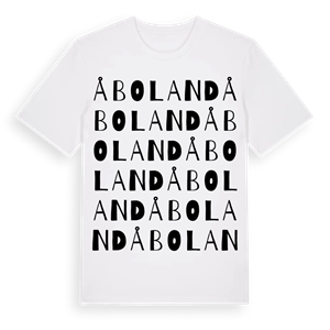Åboland ordlek t-shirt – ekologisk bomull t-shirt från Pinshirt