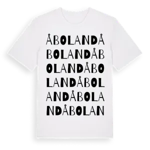 Åboland ordlek t-shirt – ekologisk bomull t-shirt från Pinshirt