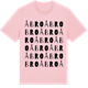 Pink Cotton t-shirt med Åbro ordlek t-shirt