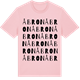 Pink Cotton t-shirt med Åbron ordlek t-shirt