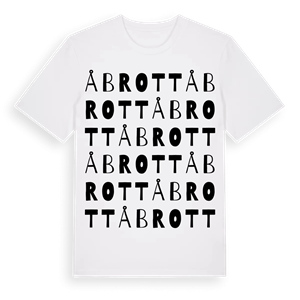 Åbrott ordlek t-shirt – ekologisk bomull t-shirt från Pinshirt