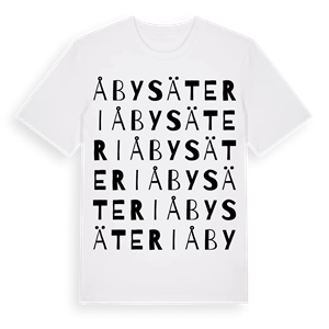 Åby Säteri ordlek t-shirt – ekologisk bomull t-shirt från Pinshirt