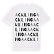 White t-shirt med Acklinga ordlek t-shirt