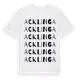 White t-shirt med Acklinga ordlek t-shirt