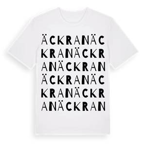 Äckran ordlek t-shirt – ekologisk bomull t-shirt från Pinshirt