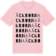 Pink Cotton t-shirt med Äckrorna ordlek t-shirt