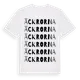 White t-shirt med Äckrorna ordlek t-shirt