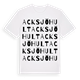 White t-shirt med Acksjöhult ordlek t-shirt