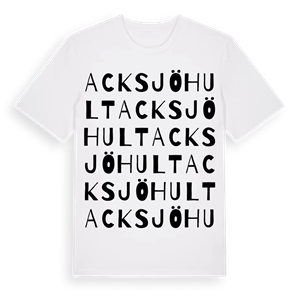 Acksjöhult ordlek t-shirt – ekologisk bomull t-shirt från Pinshirt